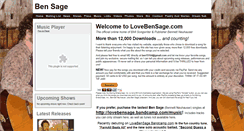 Desktop Screenshot of lovebensage.com