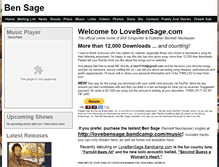 Tablet Screenshot of lovebensage.com